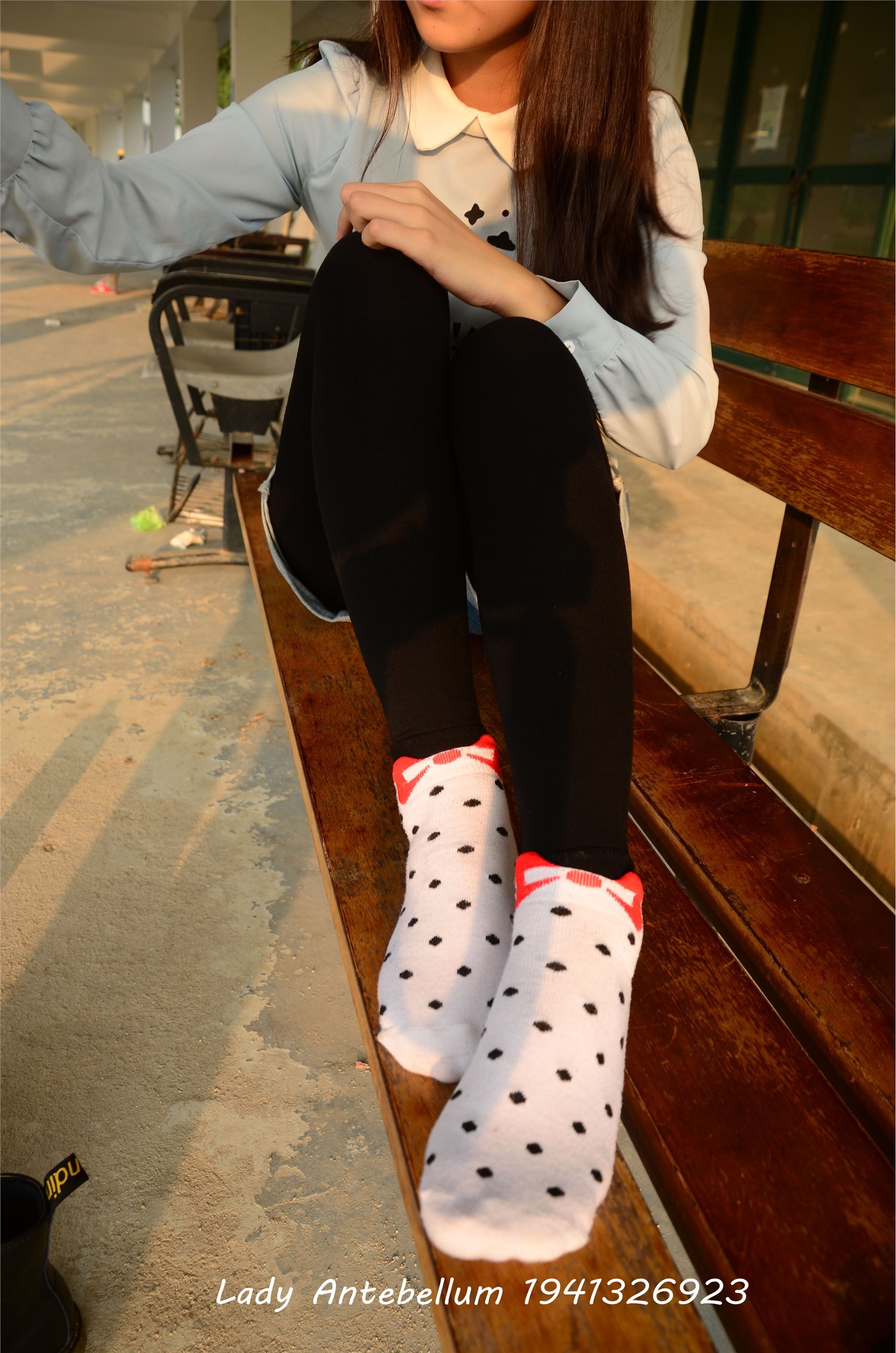 [战前女神] 恋足美腿棉袜女神级摄影套图 015