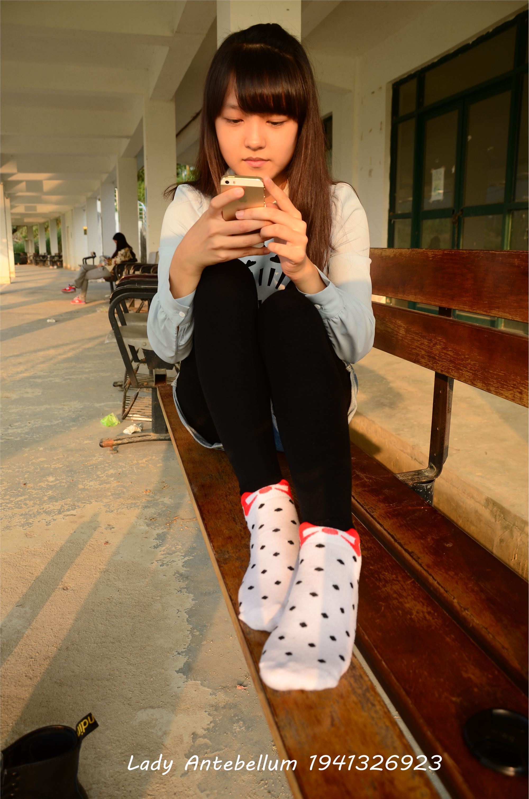 [战前女神] 恋足美腿棉袜女神级摄影套图 015