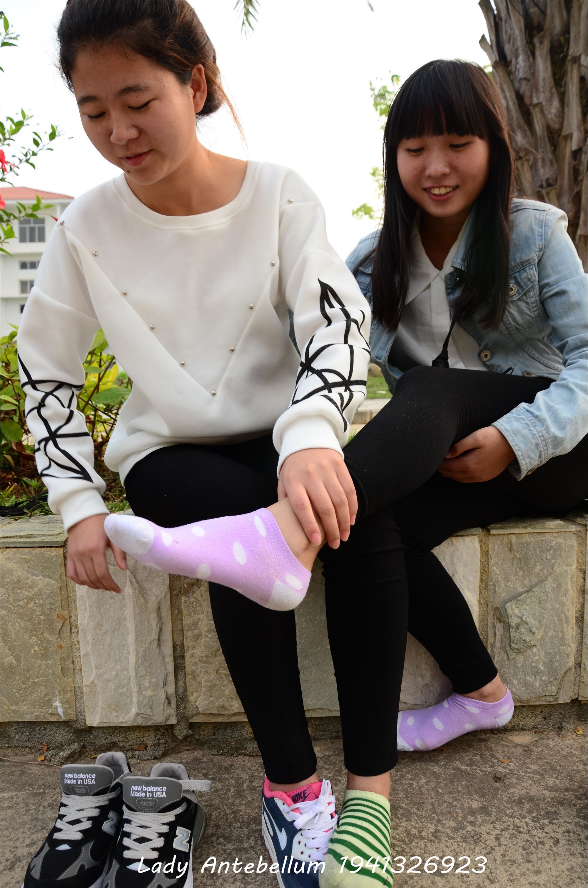 [战前女神] 恋足美腿棉袜女神级摄影套图 019