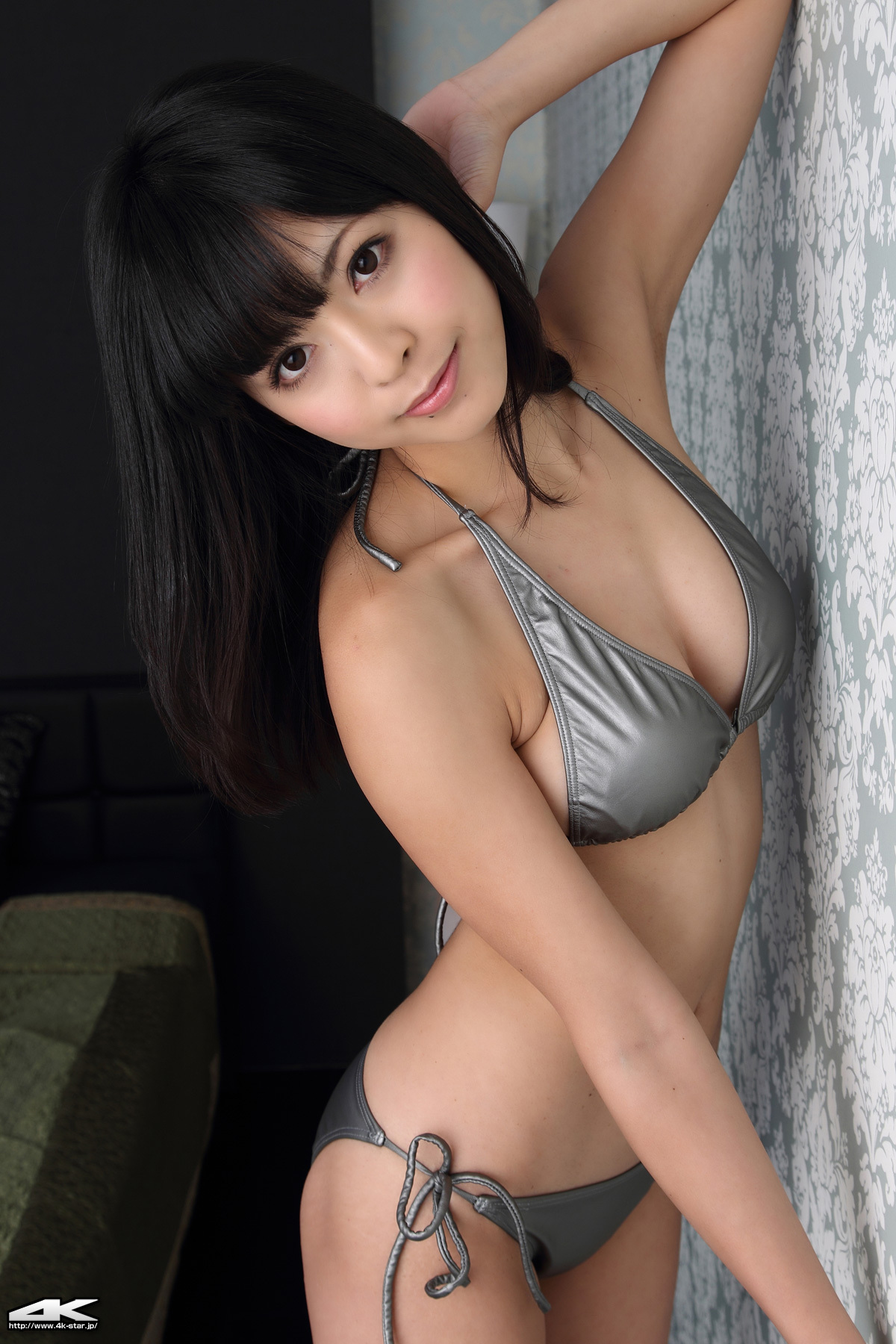 日本性感美女 さとう さくら水着（シルバー）4k-star套图 NO.00016