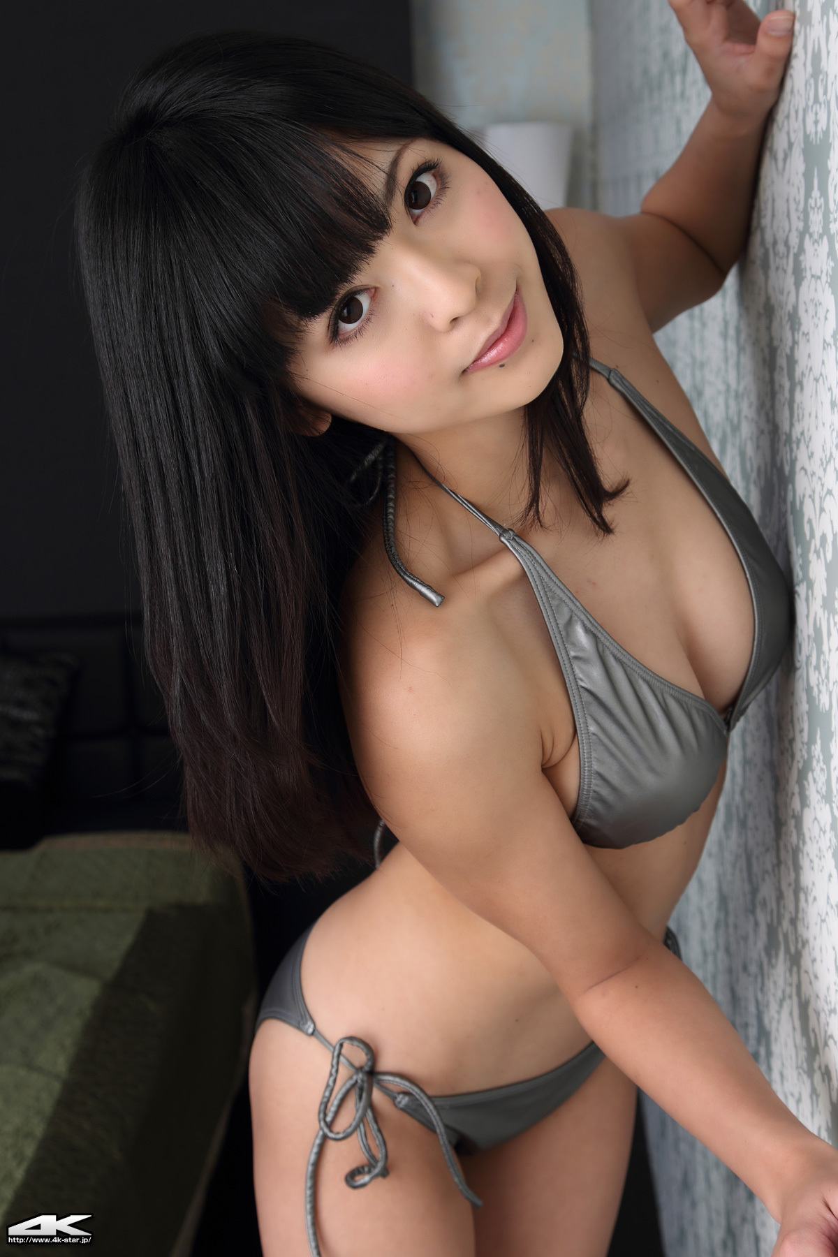 日本性感美女 さとう さくら水着（シルバー）4k-star套图 NO.00016