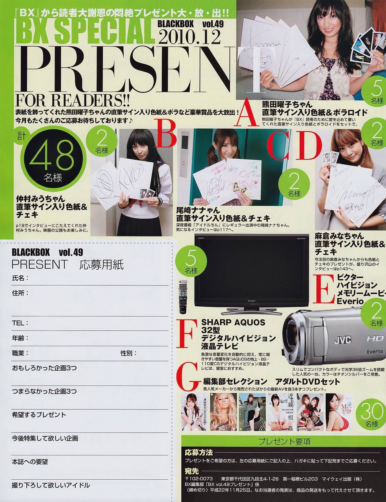 麻倉みな　杉原杏璃 青島あきな 名波はるか　BLACKBOX 2010.12