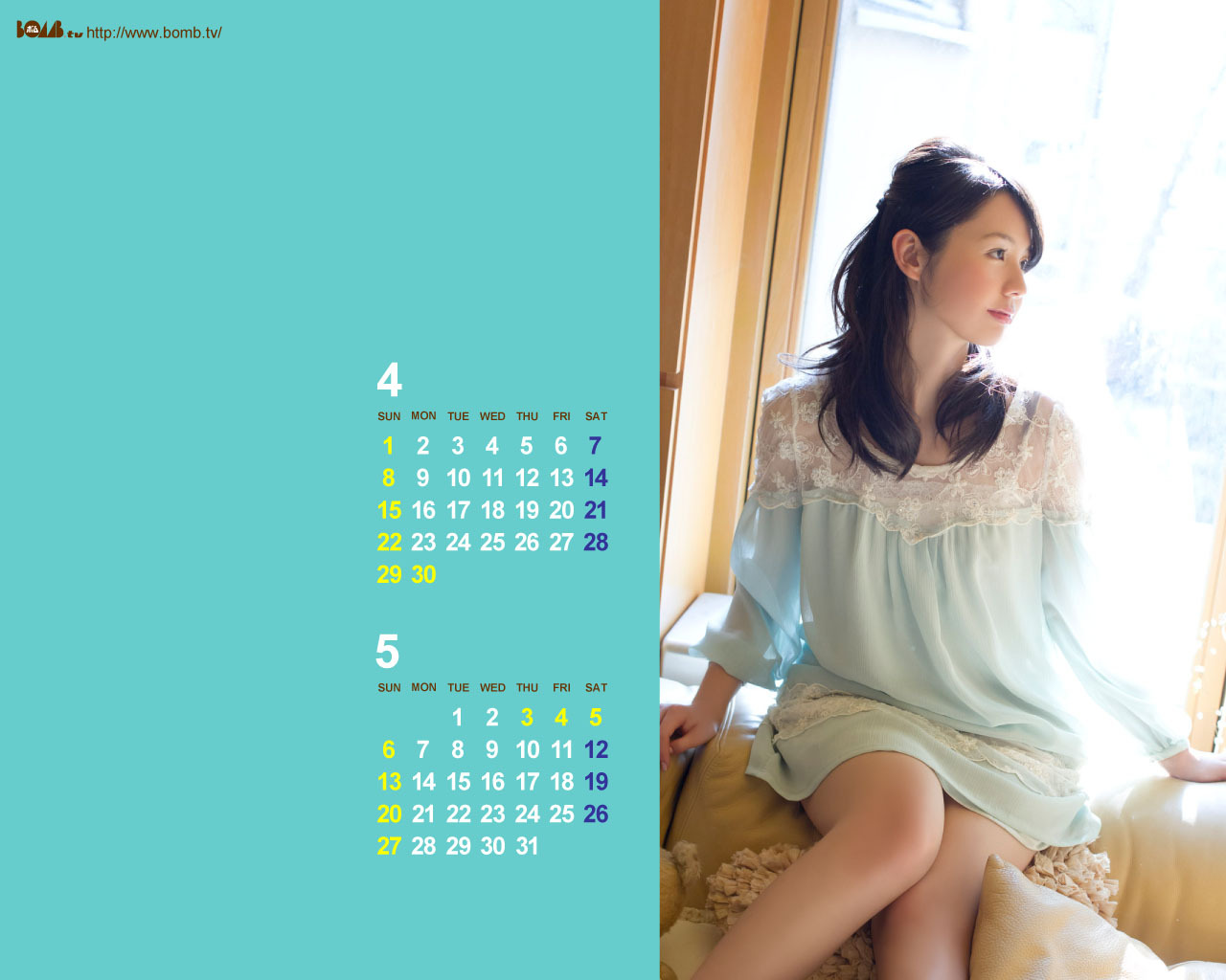 BOMB.TV 2012 4月号 篠崎 愛 week3　京本有加 week3