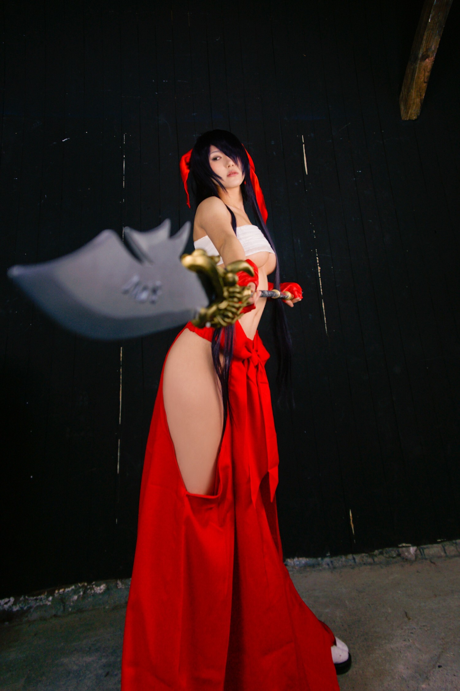 [Cosplay] 2013.12.07 Ultra hot Kanu Unchou in priestess dress