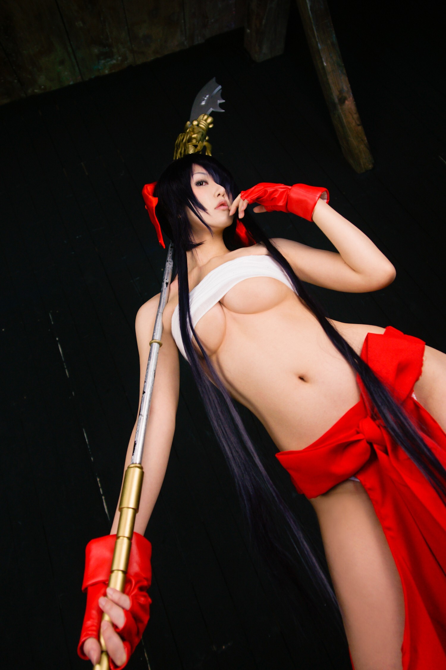 [Cosplay] 2013.12.07 Ultra hot Kanu Unchou in priestess dress