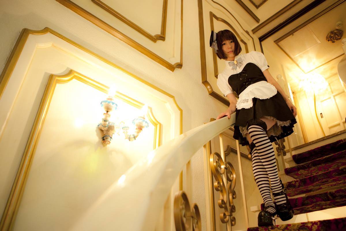 [Cosplay]  Sexy Maid with perfect ass and sexy lingerie