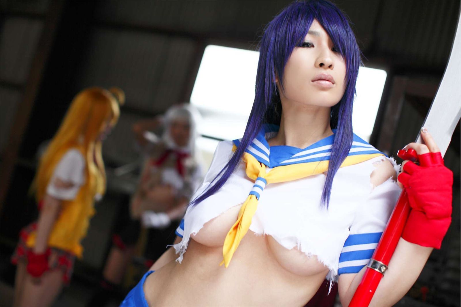 [Cosplay] 2013.05.08 Ikkitousen - Latest Kanu Unchou set