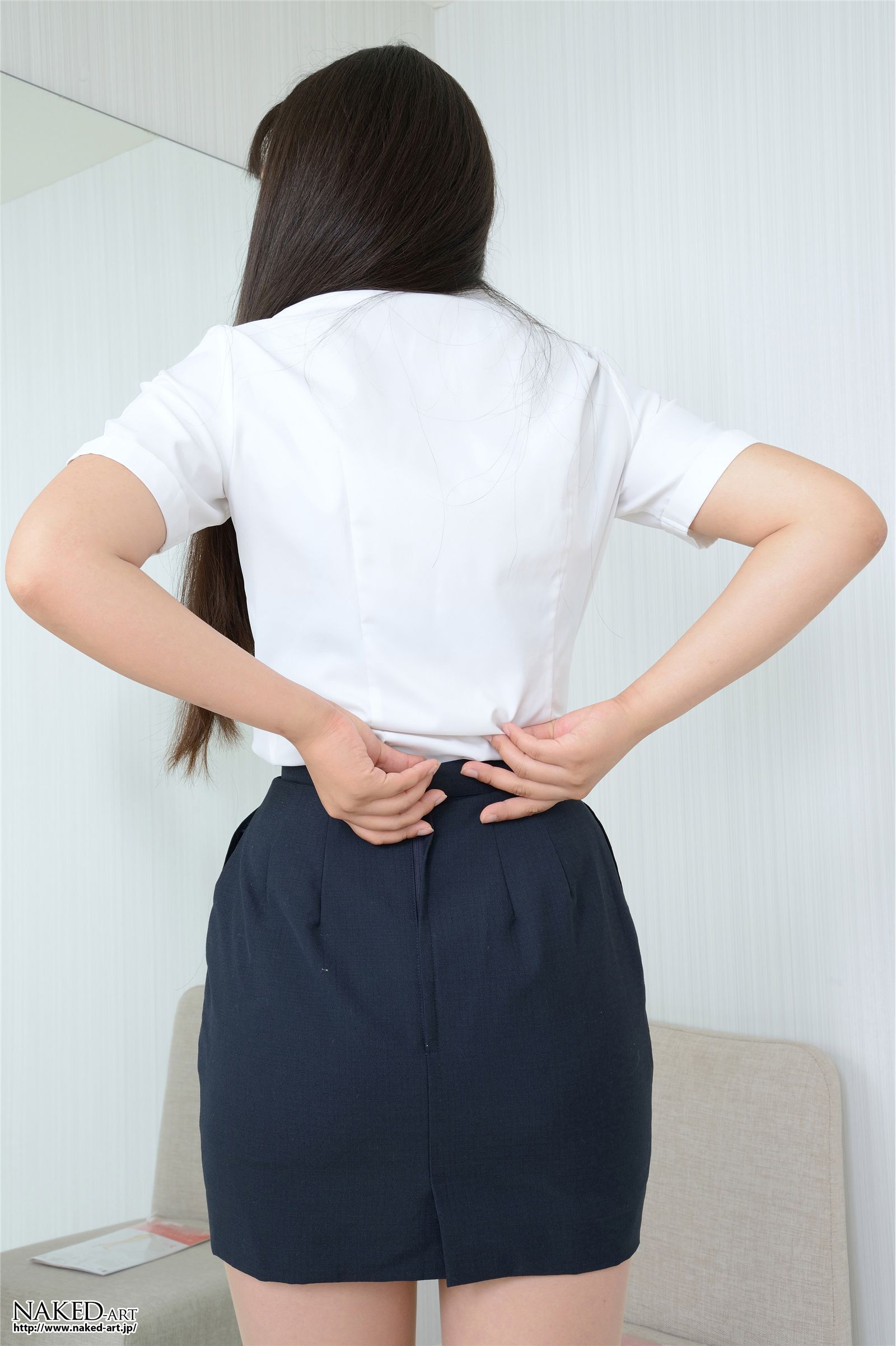 [NAKED-ART] 2013.08.27 NO.00676 秋山真子 OL Pantyhose