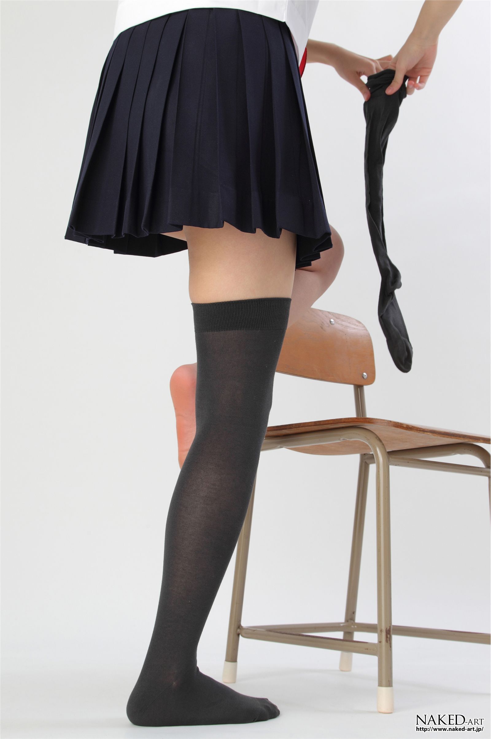 匿名 セーラー服とニーハイ 日本av女优丝袜[NAKED-ART]  NO.00603