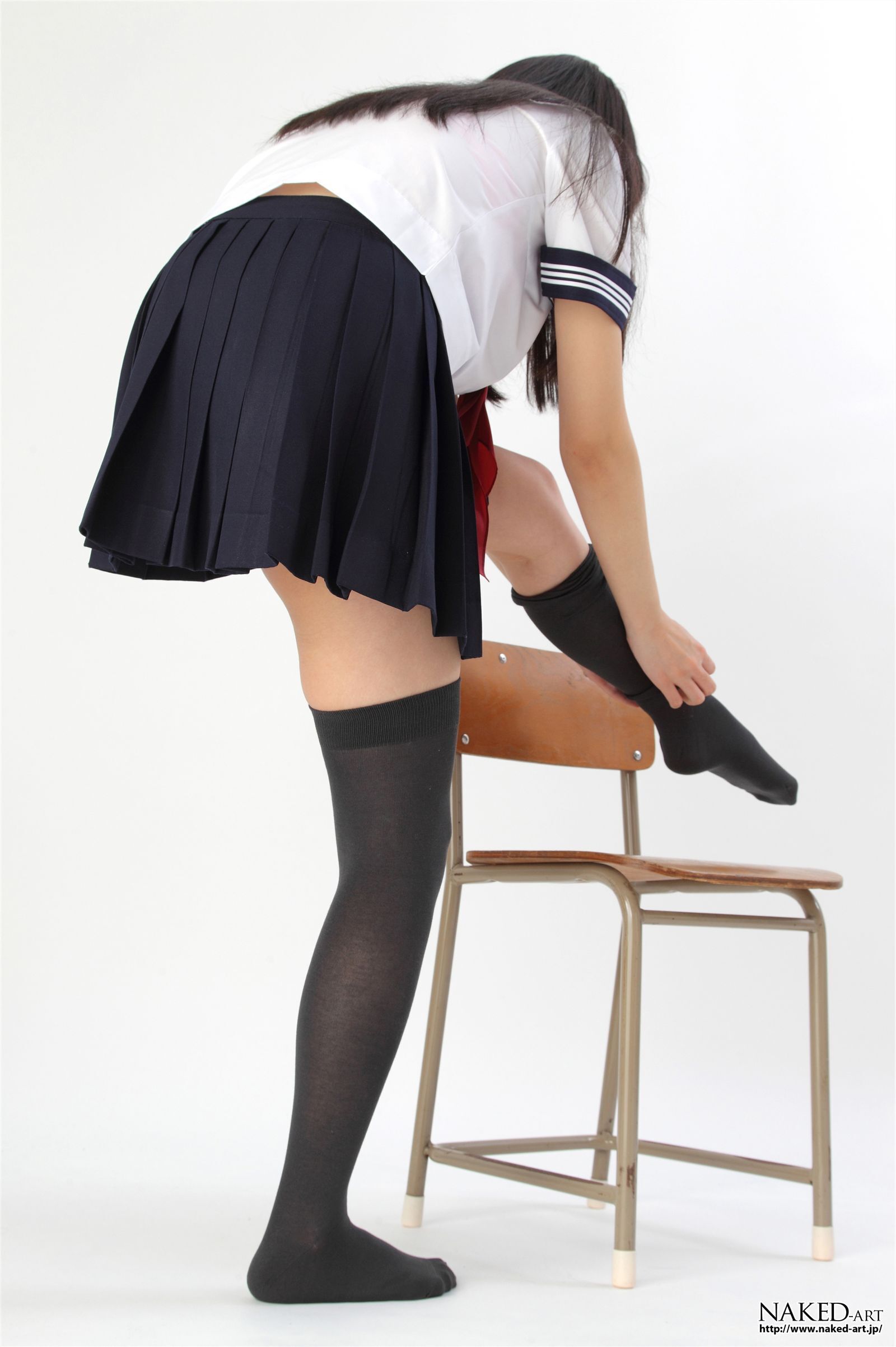 匿名 セーラー服とニーハイ 日本av女优丝袜[NAKED-ART]  NO.00603