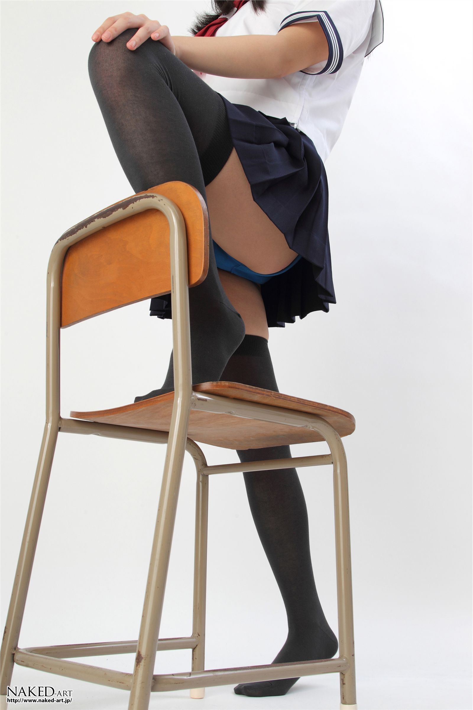 匿名 セーラー服とニーハイ 日本av女优丝袜[NAKED-ART]  NO.00603