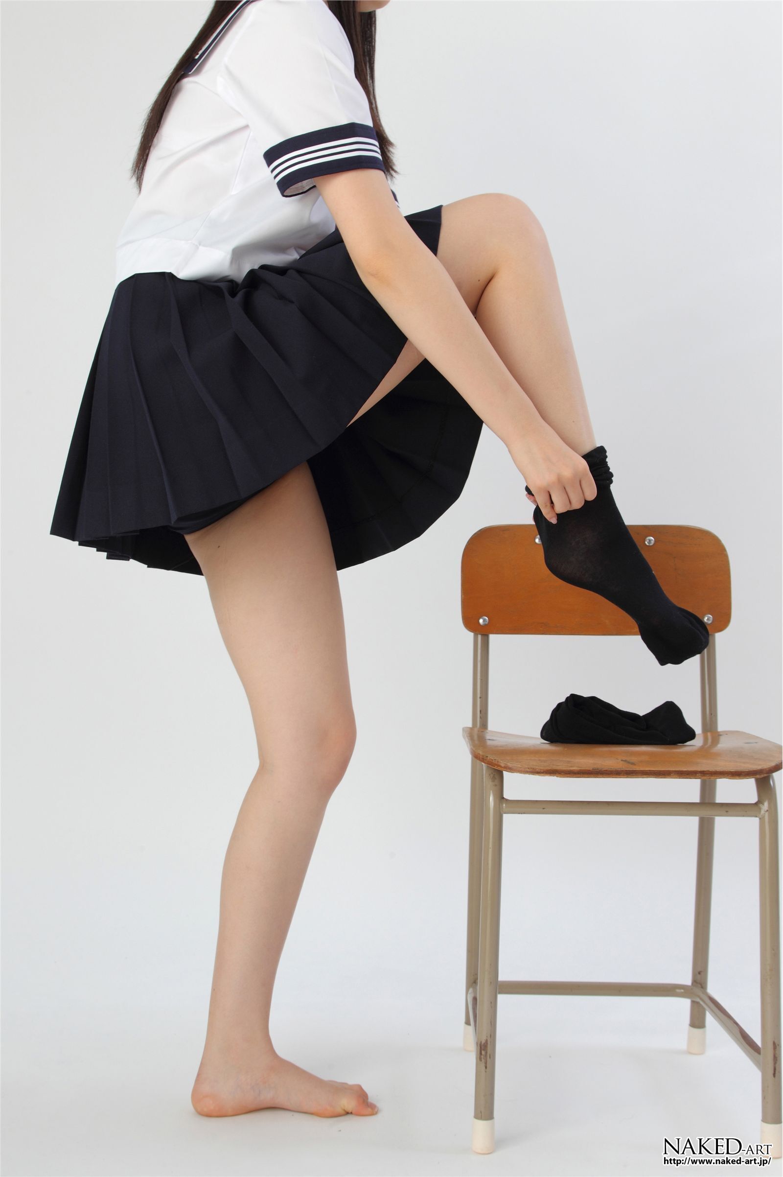 匿名 セーラー服とニーハイ 日本av女优丝袜[NAKED-ART]  NO.00603