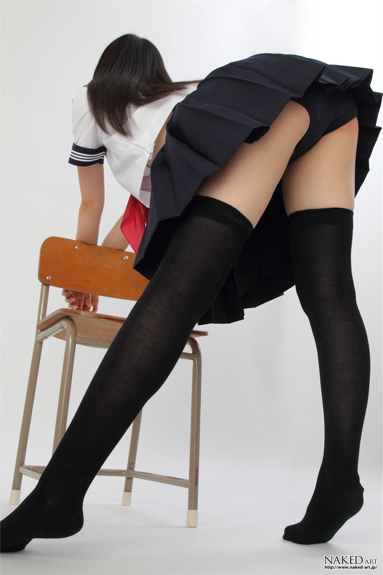 匿名 セーラー服とニーハイ２ 日本av女优丝袜[NAKED-ART]  NO.00603