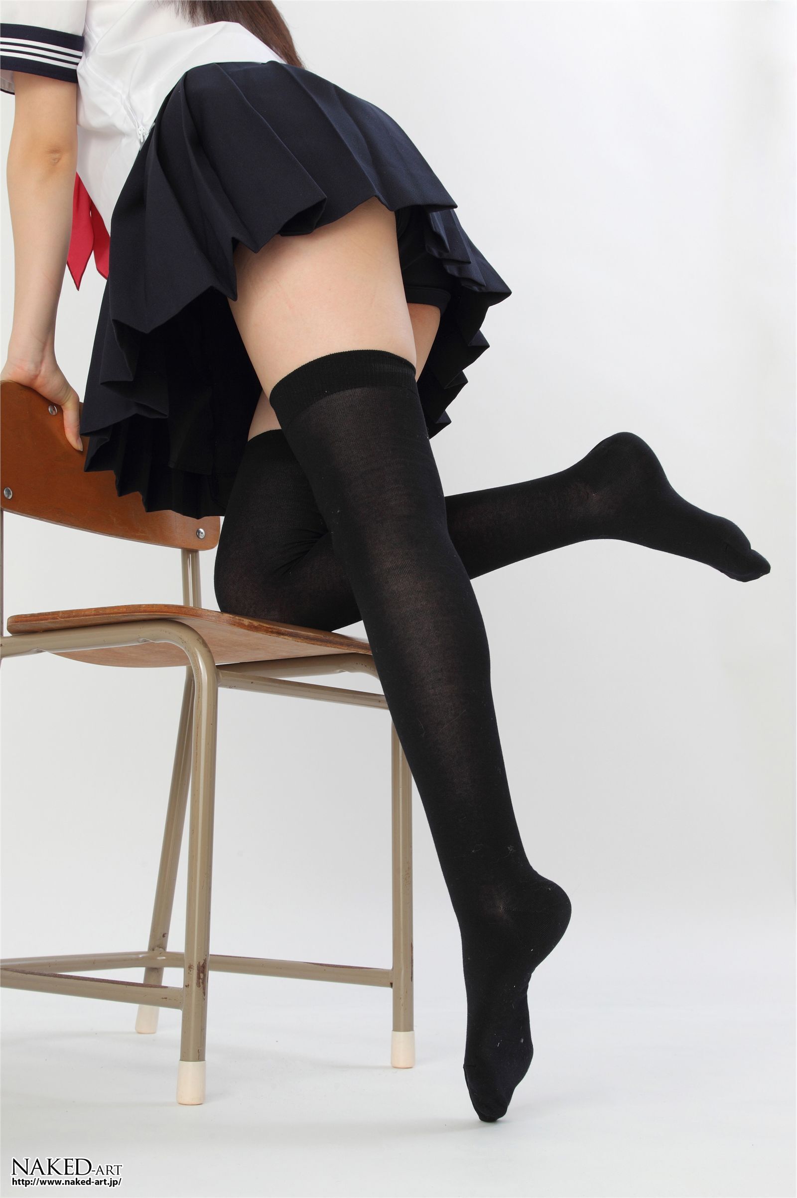 匿名 セーラー服とニーハイ２ 日本av女优丝袜[NAKED-ART]  NO.00603