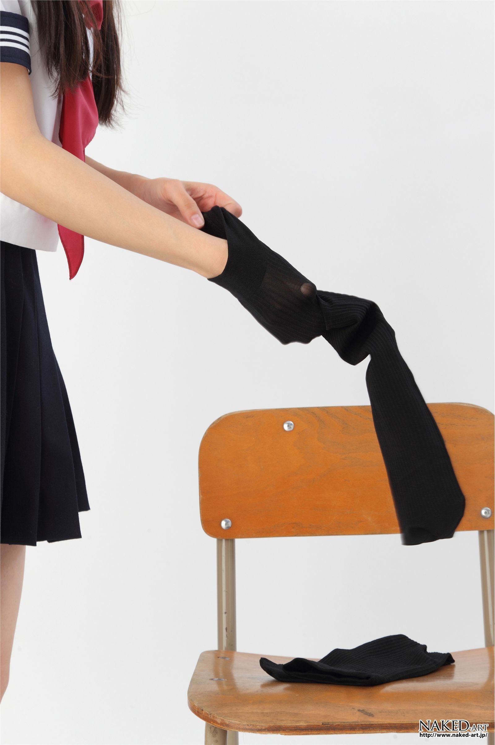 匿名 セーラー服とニーハイ２ 日本av女优丝袜[NAKED-ART]  NO.00603