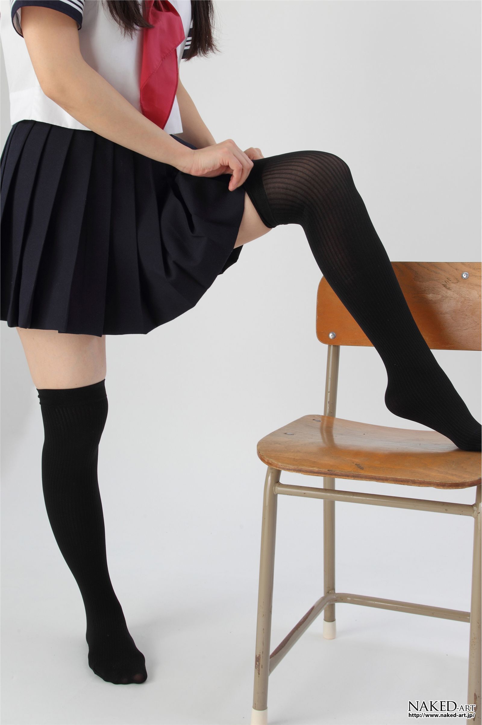 匿名 セーラー服とニーハイ２ 日本av女优丝袜[NAKED-ART]  NO.00603