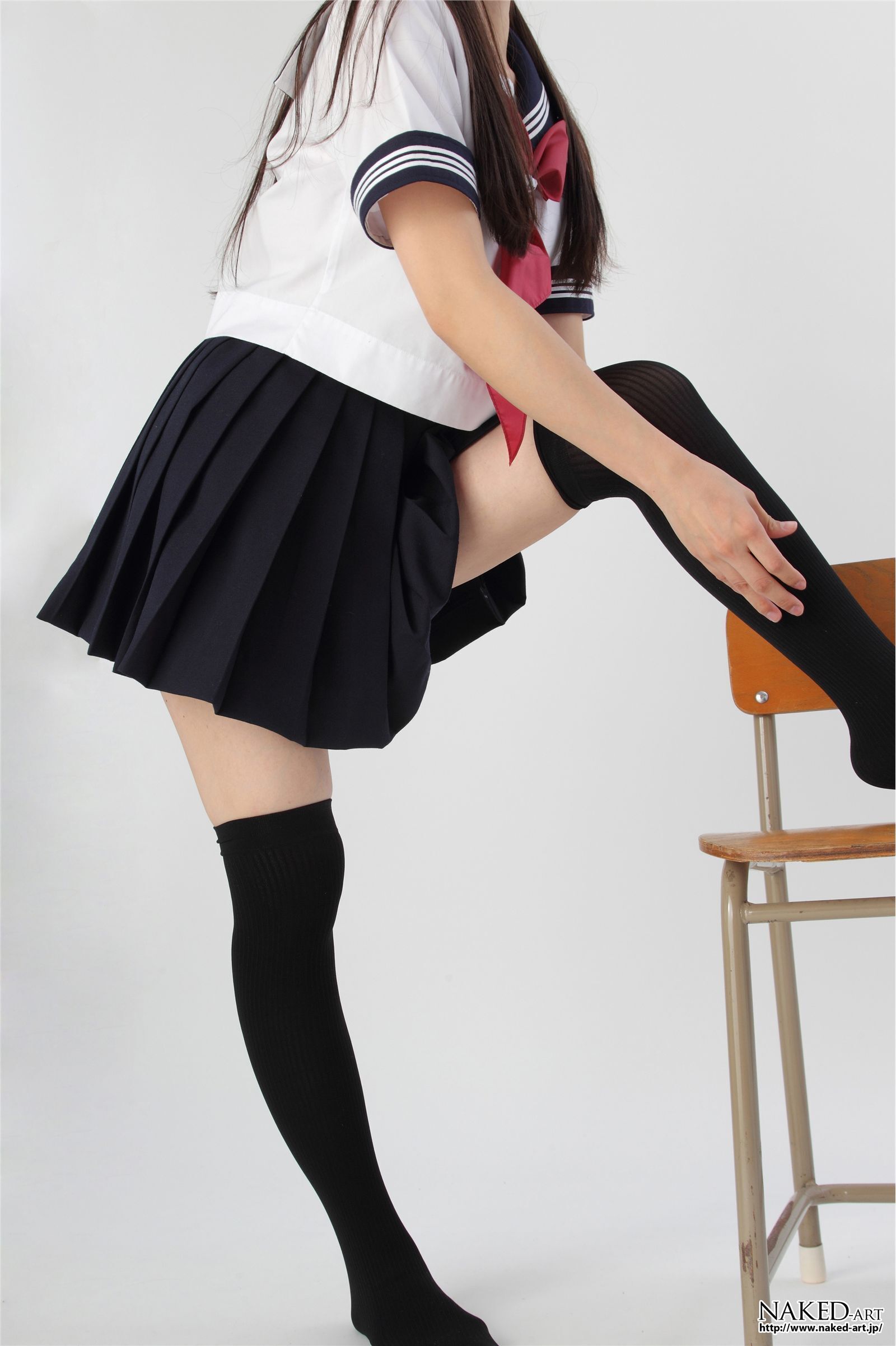 匿名 セーラー服とニーハイ２ 日本av女优丝袜[NAKED-ART]  NO.00603