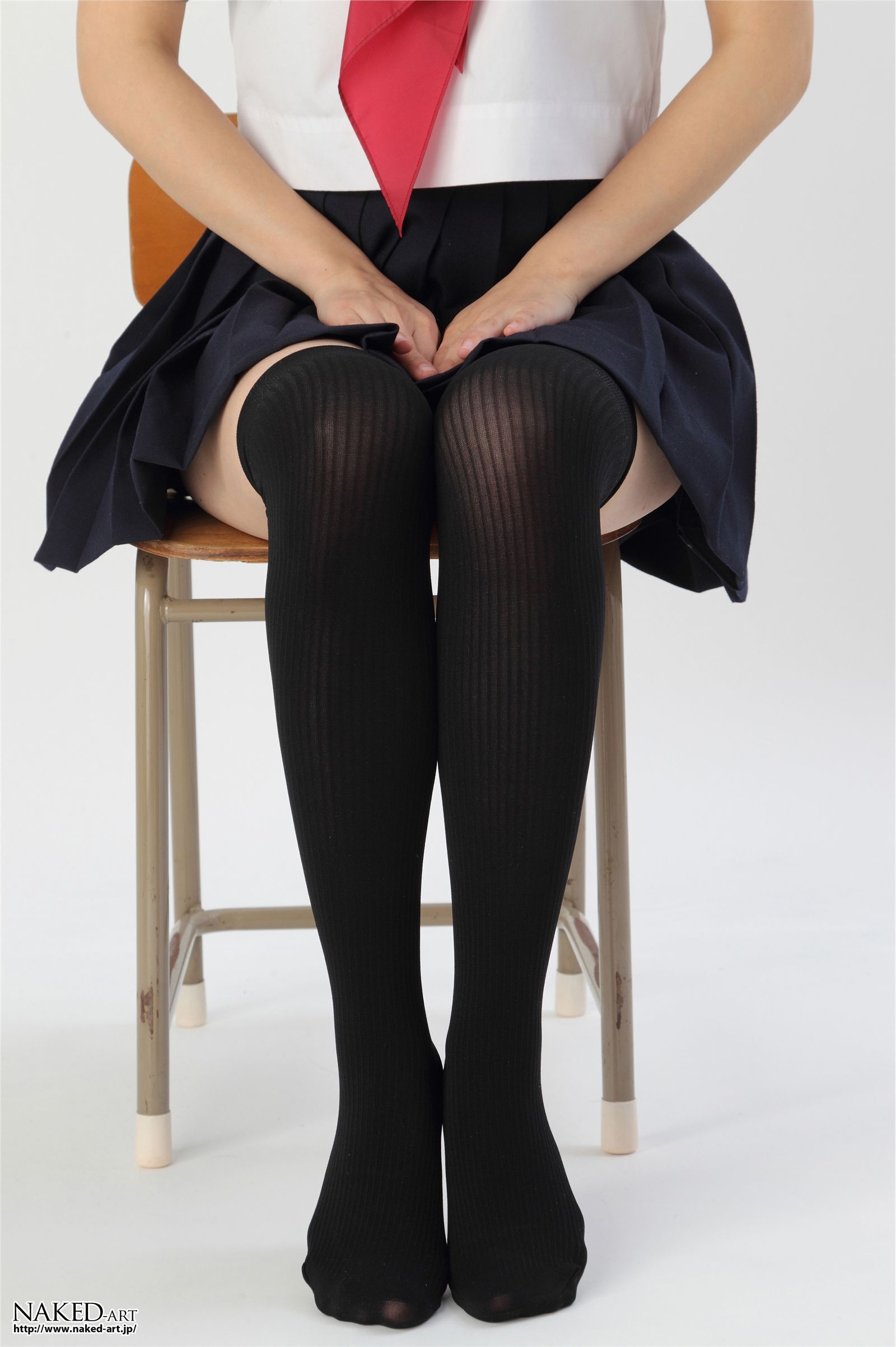 匿名 セーラー服とニーハイ２ 日本av女优丝袜[NAKED-ART]  NO.00603