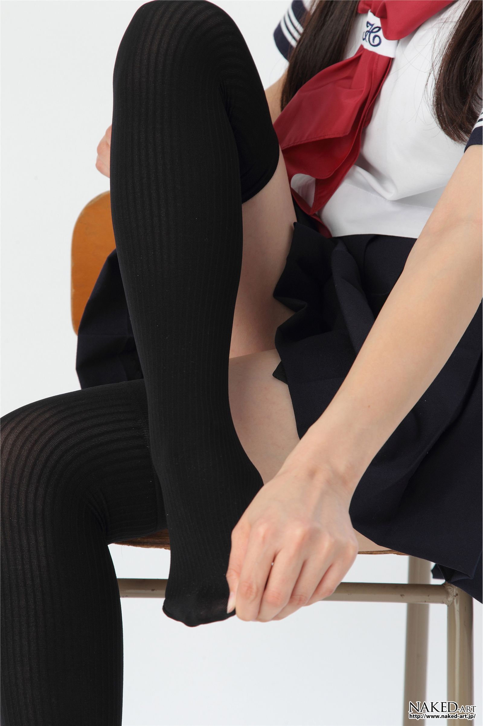 匿名 セーラー服とニーハイ２ 日本av女优丝袜[NAKED-ART]  NO.00603