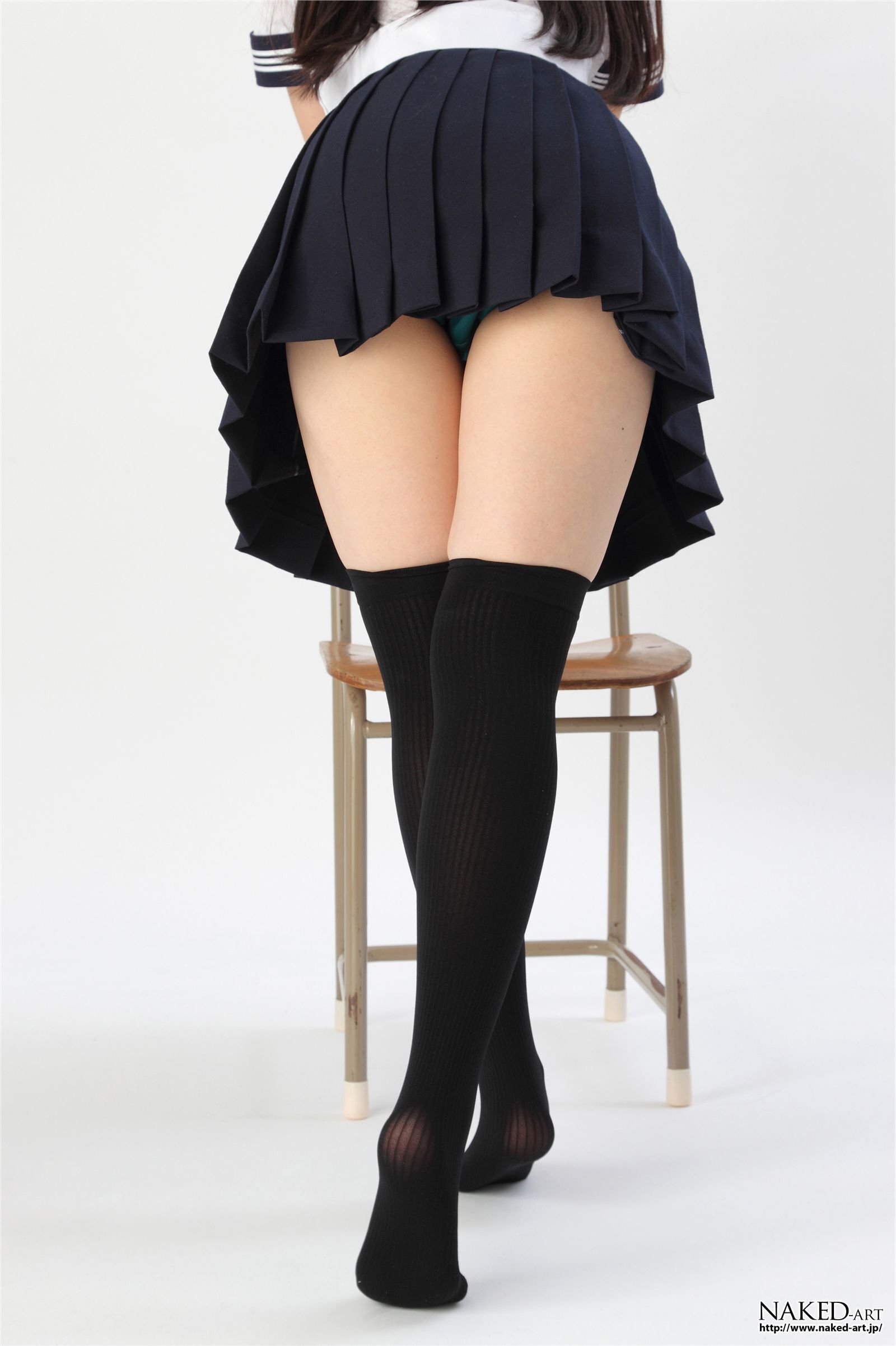 匿名 セーラー服とニーハイ２ 日本av女优丝袜[NAKED-ART]  NO.00603