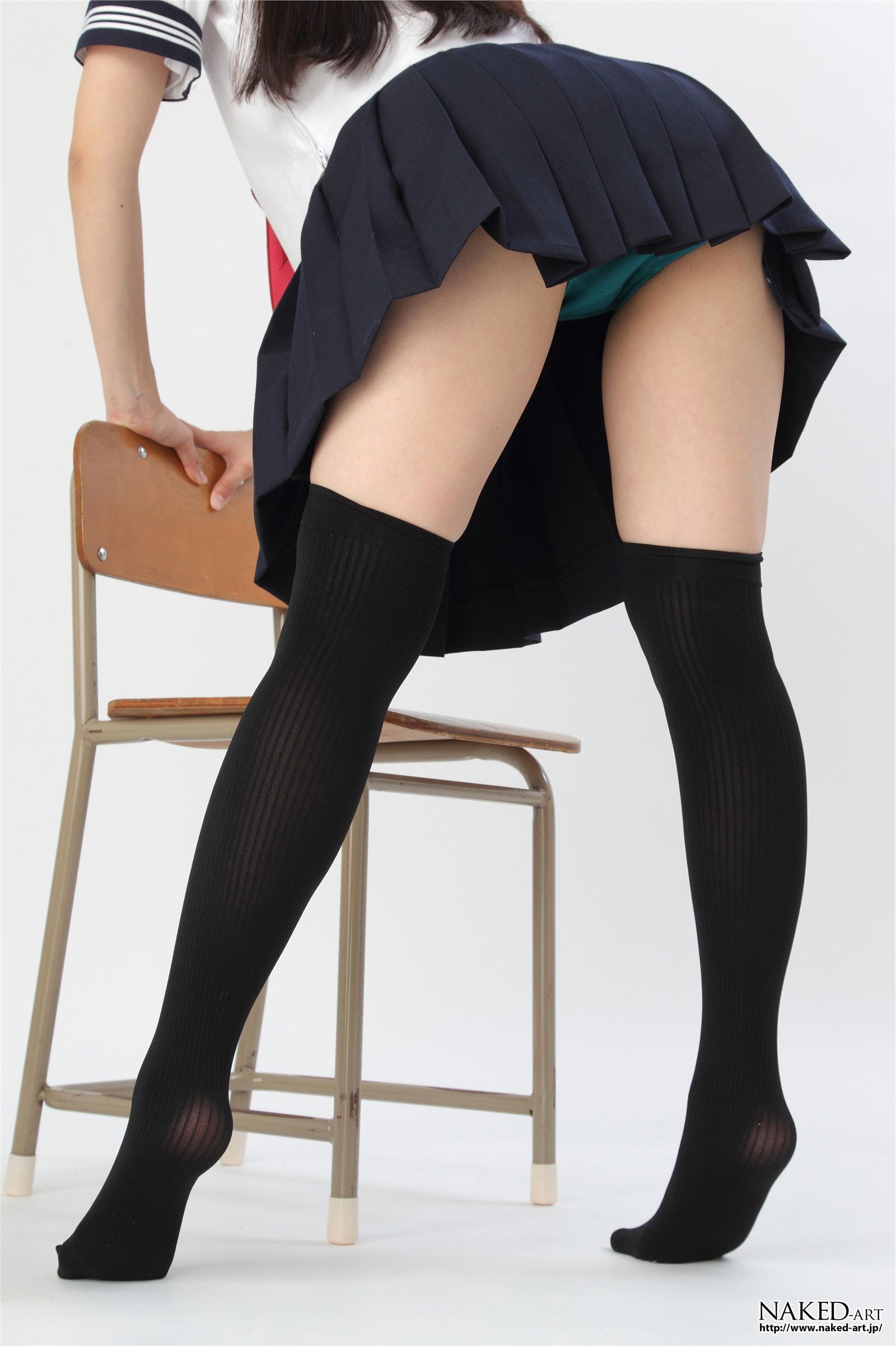 匿名 セーラー服とニーハイ２ 日本av女优丝袜[NAKED-ART]  NO.00603