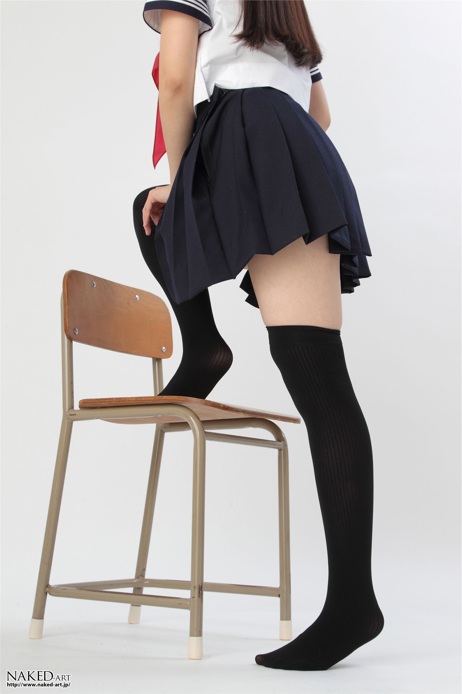 匿名 セーラー服とニーハイ２ 日本av女优丝袜[NAKED-ART]  NO.00603
