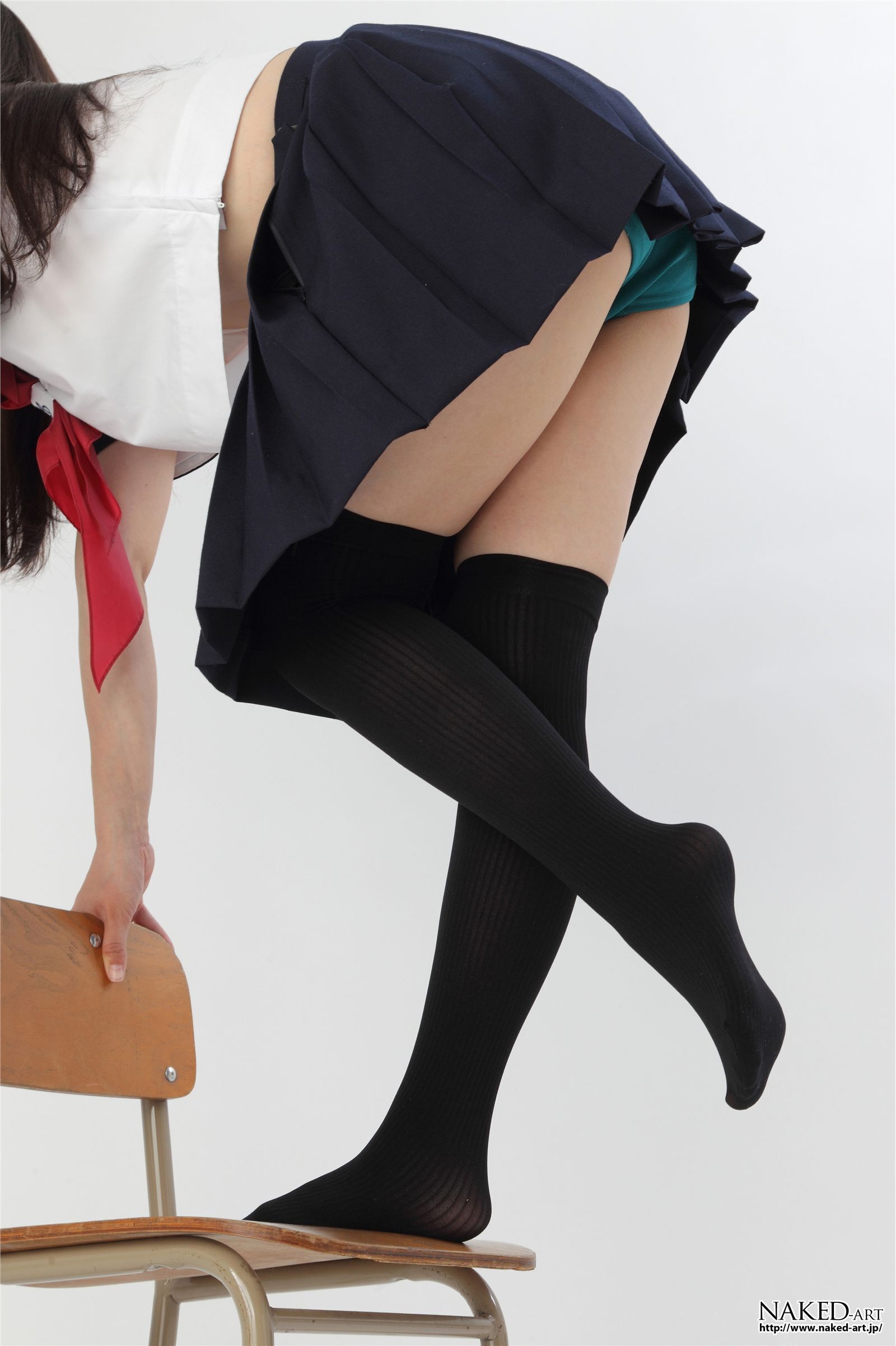 匿名 セーラー服とニーハイ２ 日本av女优丝袜[NAKED-ART]  NO.00603