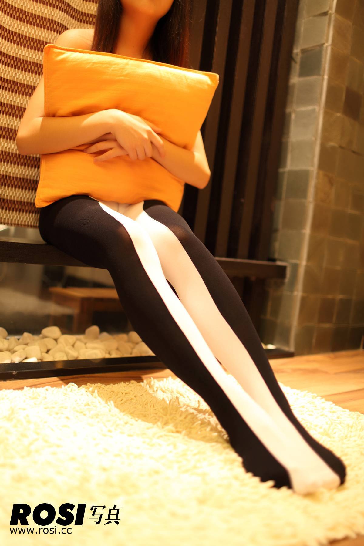 黑白配袜裤　NO.062-ROSI.CC 美女写真