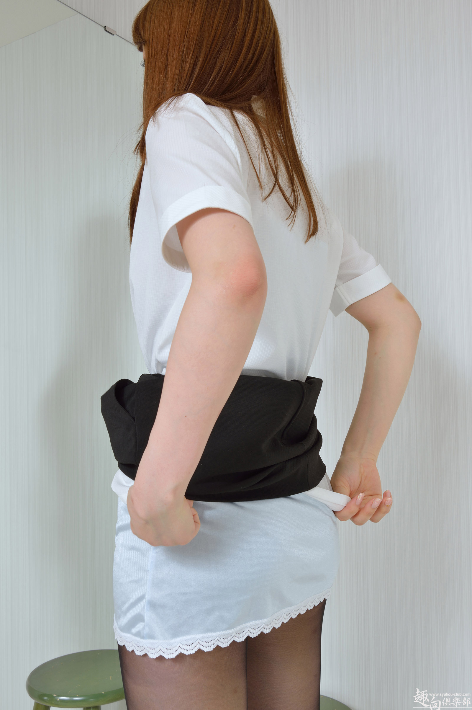 [Syukou-Club]  Pantyhose No.099 桐山凜果 av女优制服写真