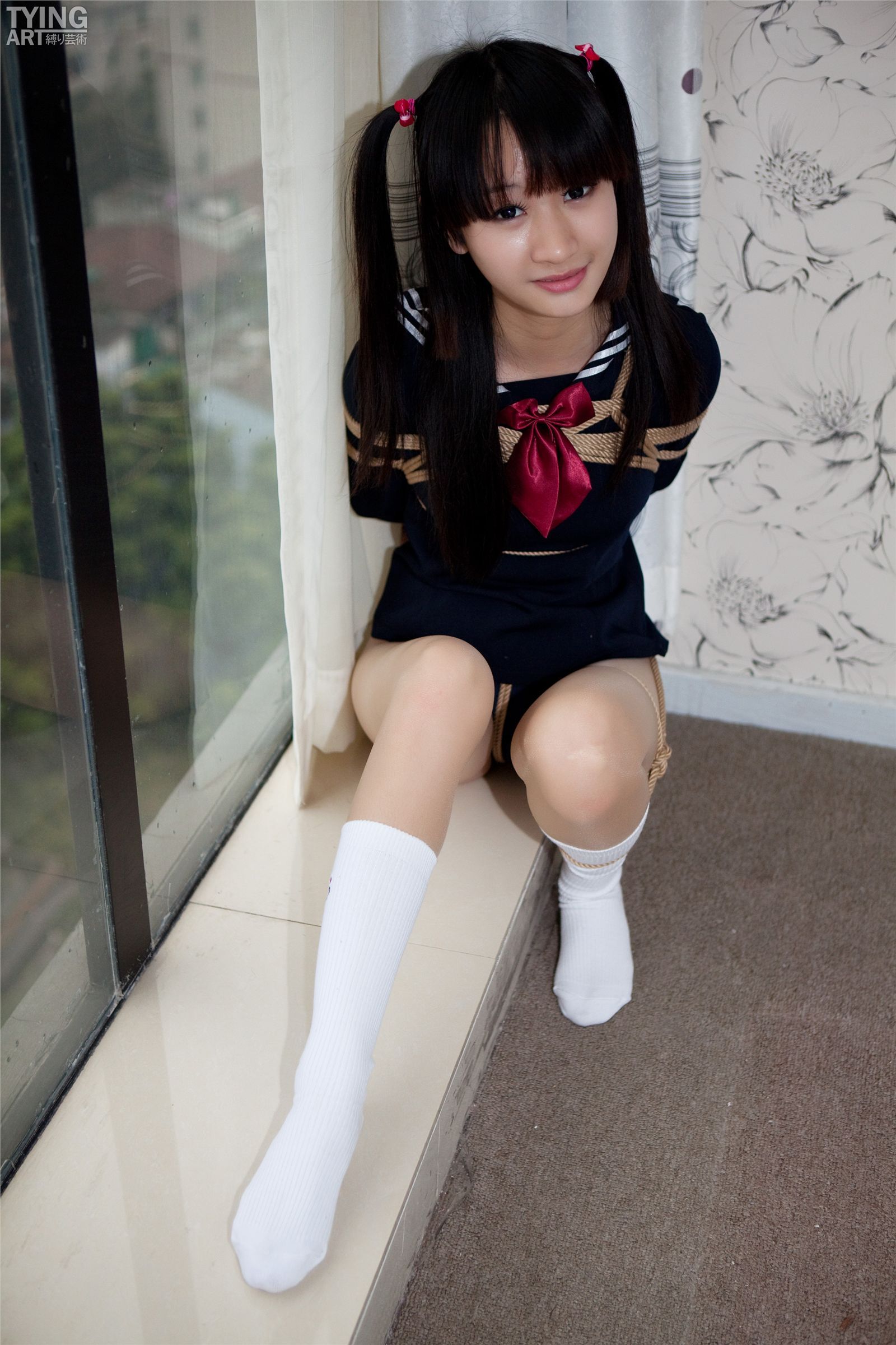 NO.00350 Two Ponytal #2 Tyingart美女捆绑摄影