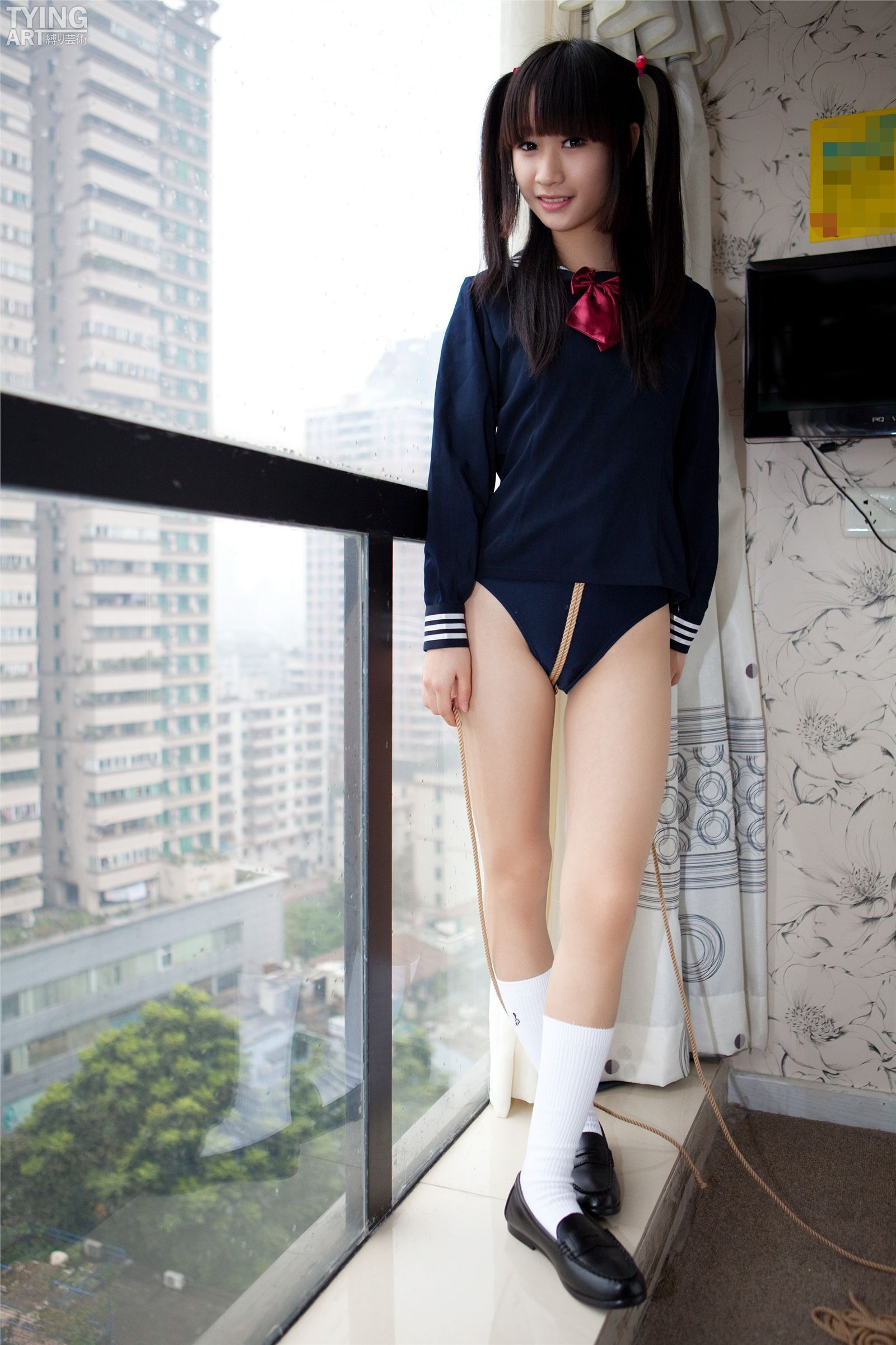 NO.00350 Two Ponytal #2 Tyingart美女捆绑摄影