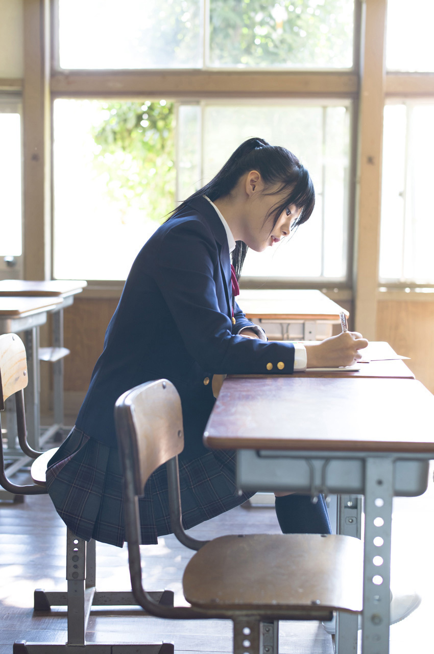 星名美津紀 – 美少女の制服の中　[WPB-net] No.151　日本女优写真