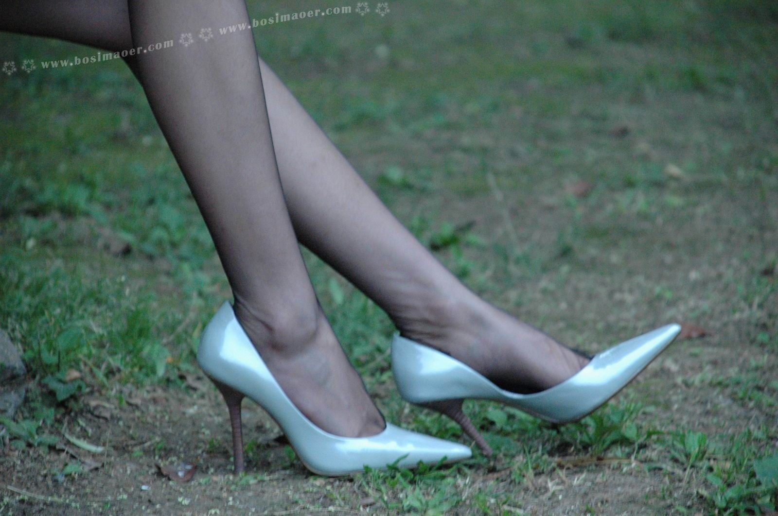 超短牛仔裙黑丝袜美女 波斯猫儿Part32