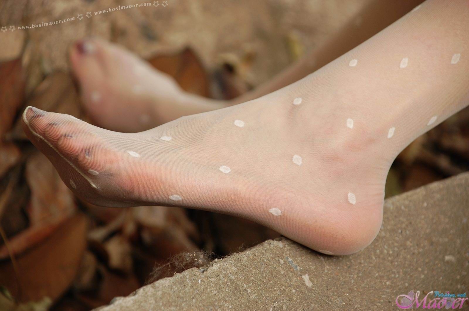 脱下野外花纹丝袜 波斯猫儿Part30