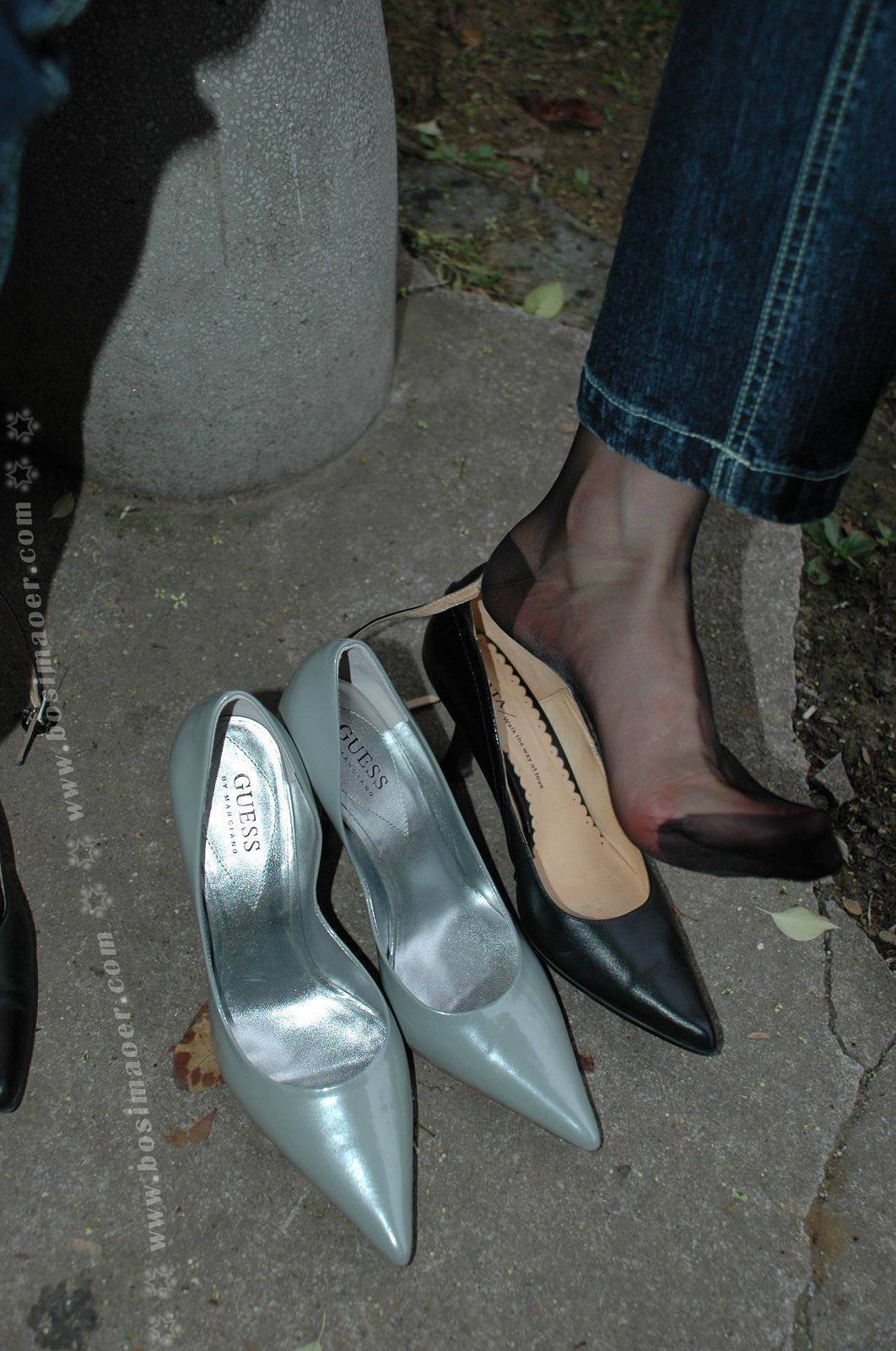 黑丝袜加牛仔裤职业装 波斯猫儿Part31