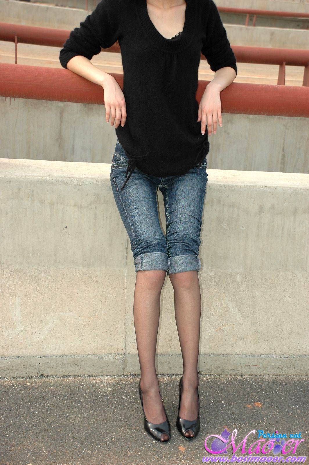 丝袜牛仔裤 美女写真 波斯猫儿合集33