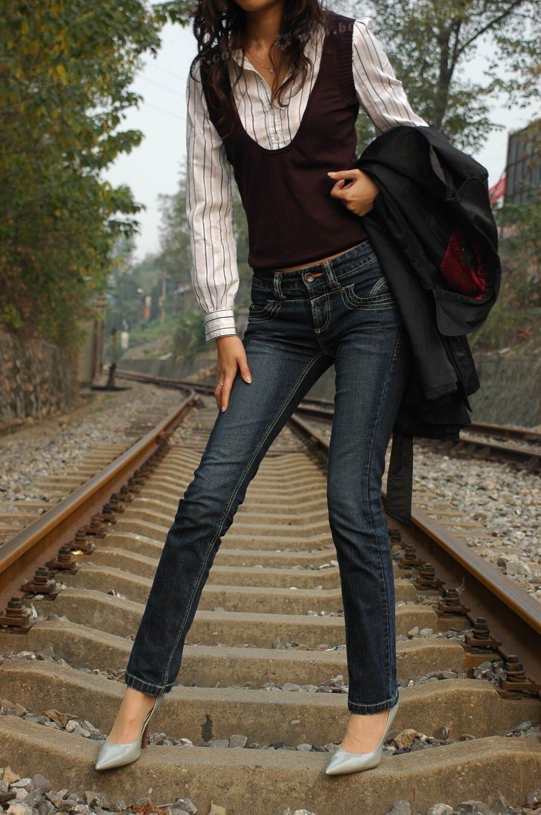 丝袜牛仔裤 美女写真 波斯猫儿合集33