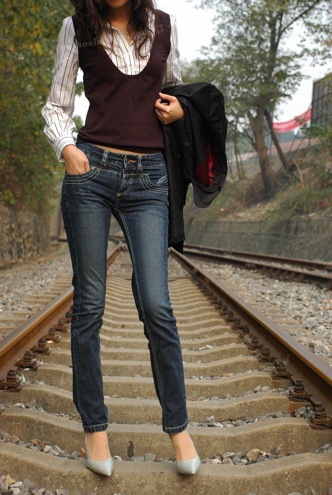 丝袜牛仔裤 美女写真 波斯猫儿合集33