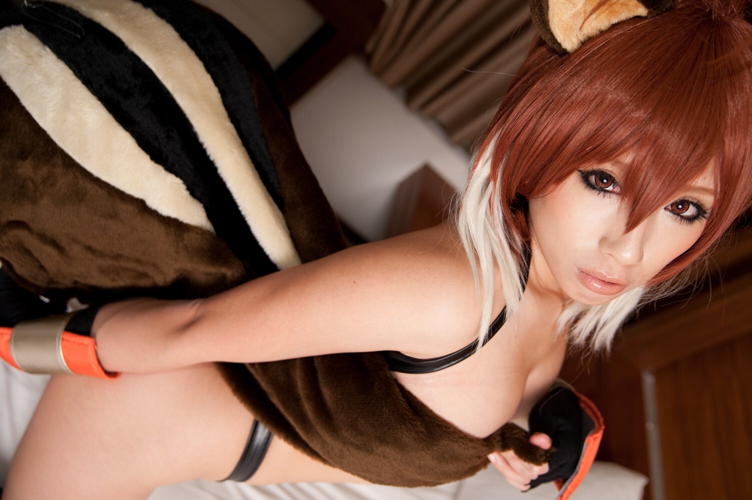 [Cosplay] 2013.03.25 Blazblue Hot Makoto Nanaya 猫女制服