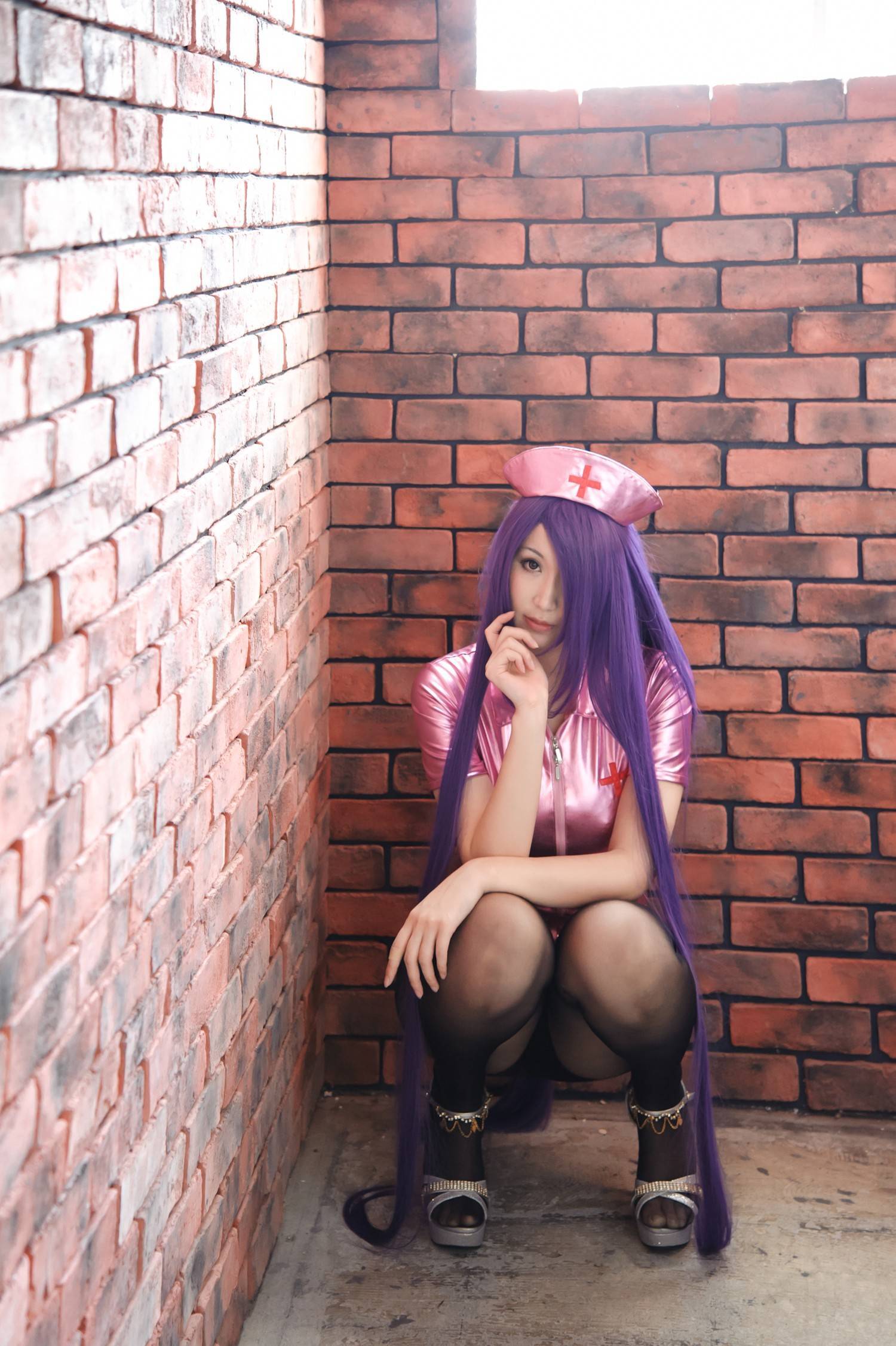 [CosPlay] Ikkitousen - Big boobs and perfect body nurse Kanu Unchou