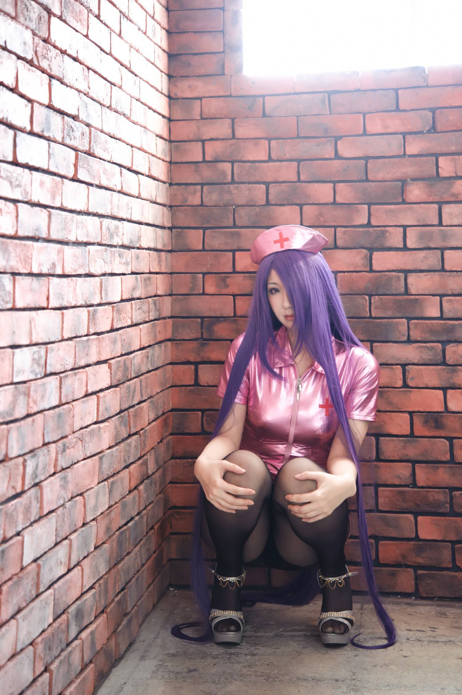 [CosPlay] Ikkitousen - Big boobs and perfect body nurse Kanu Unchou