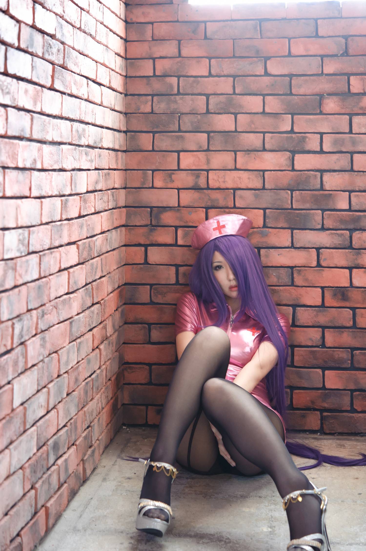 [CosPlay] Ikkitousen - Big boobs and perfect body nurse Kanu Unchou