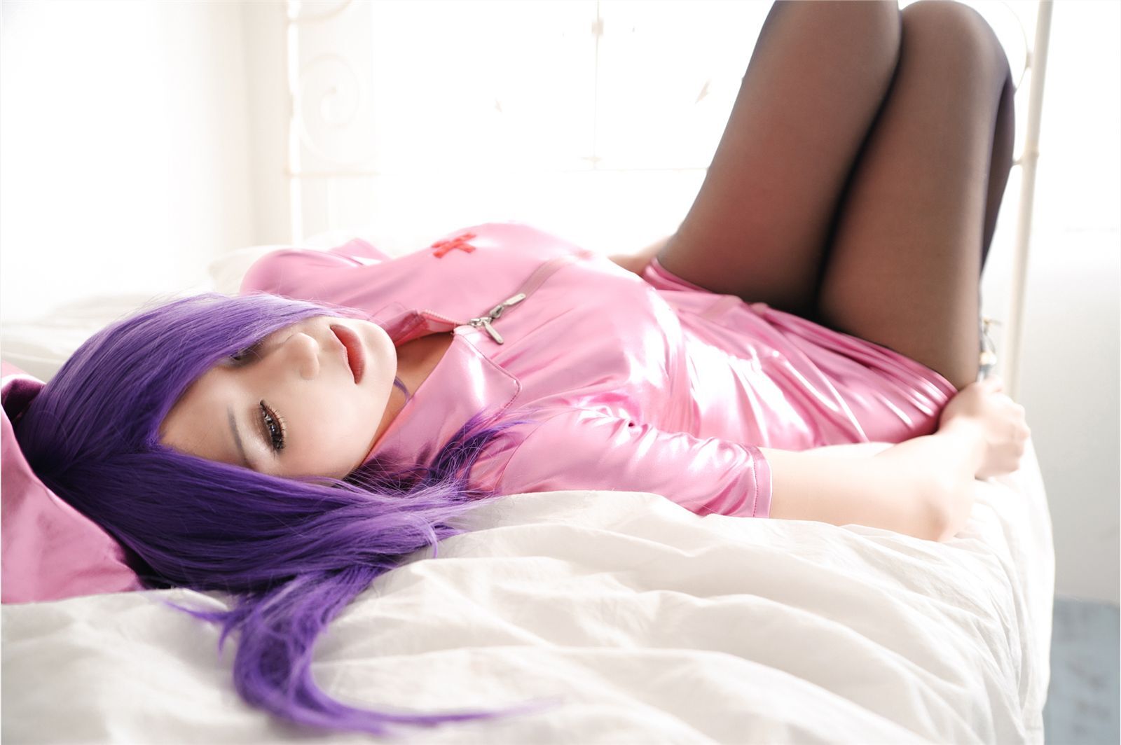 [CosPlay] Ikkitousen - Big boobs and perfect body nurse Kanu Unchou