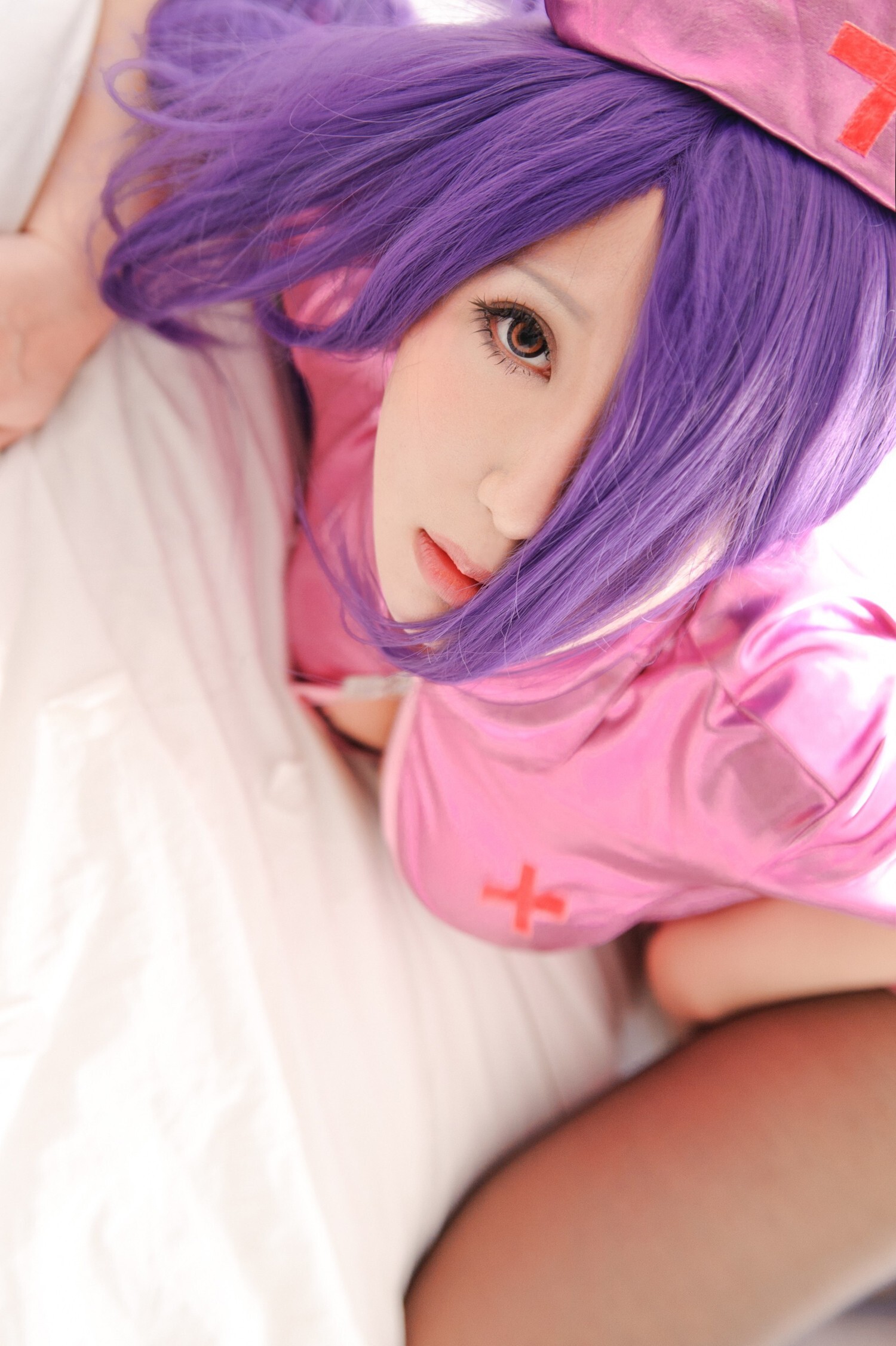 [CosPlay] Ikkitousen - Big boobs and perfect body nurse Kanu Unchou