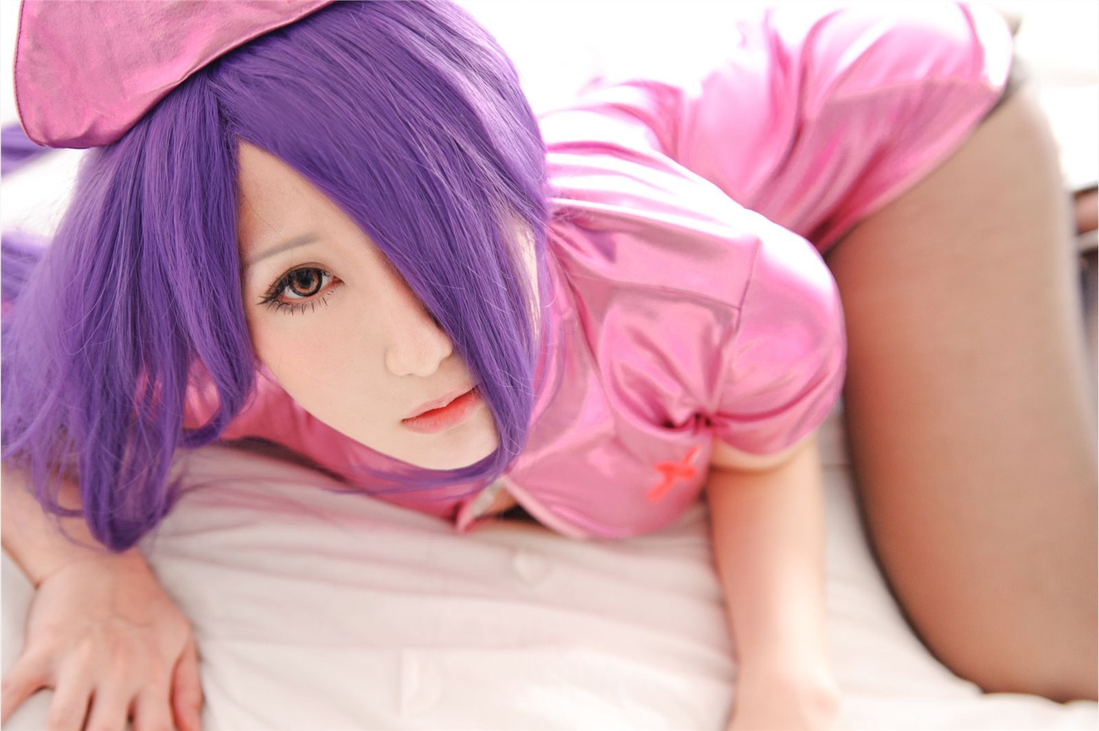 [CosPlay] Ikkitousen - Big boobs and perfect body nurse Kanu Unchou