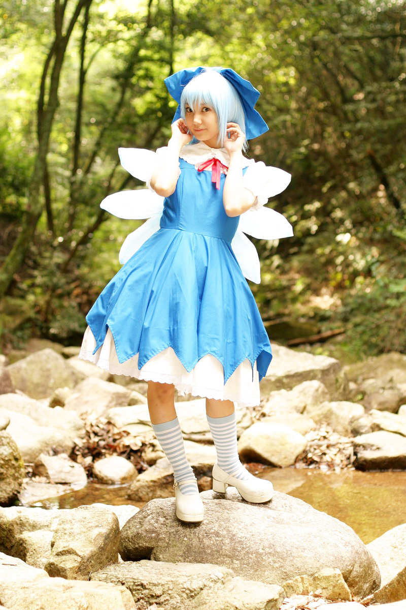 COS套图 c74 chilno 蓝裙游戏美女