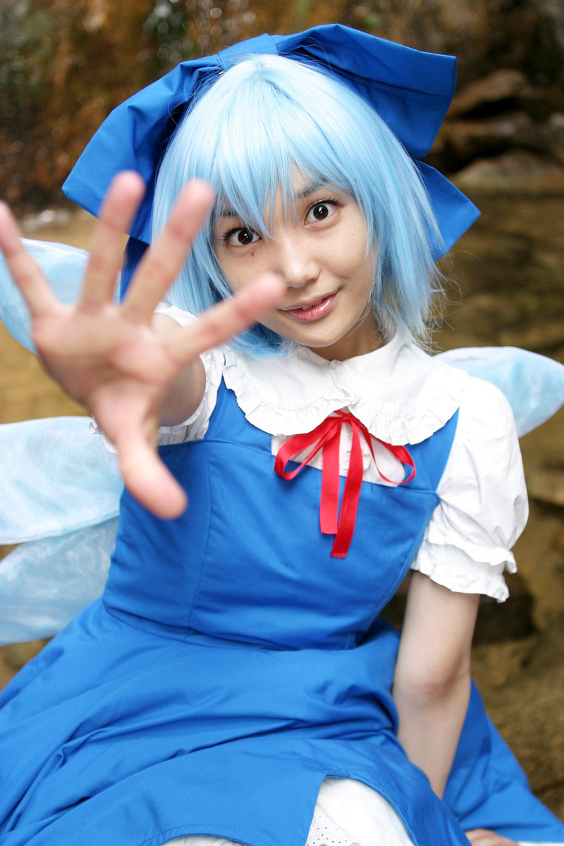 COS套图 c74 chilno 蓝裙游戏美女