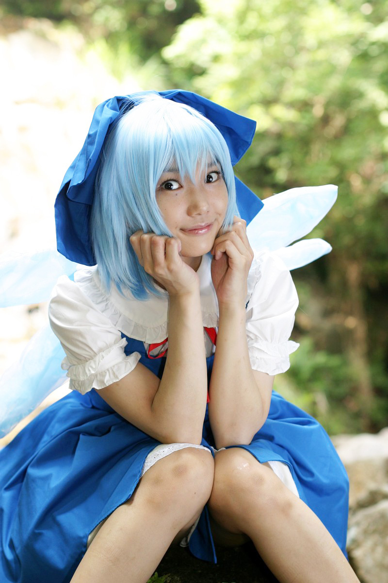 COS套图 c74 chilno 蓝裙游戏美女