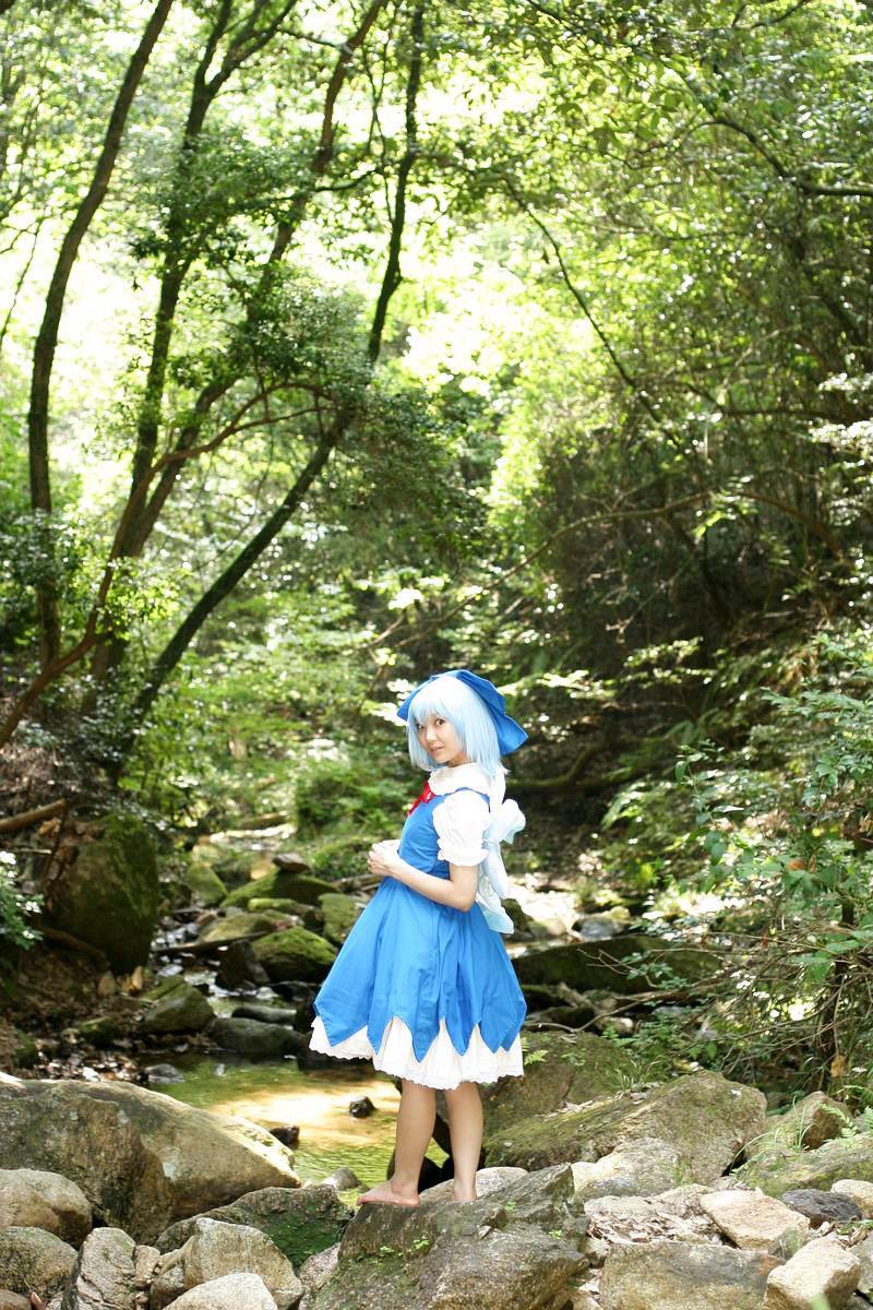 COS套图 c74 chilno 蓝裙游戏美女