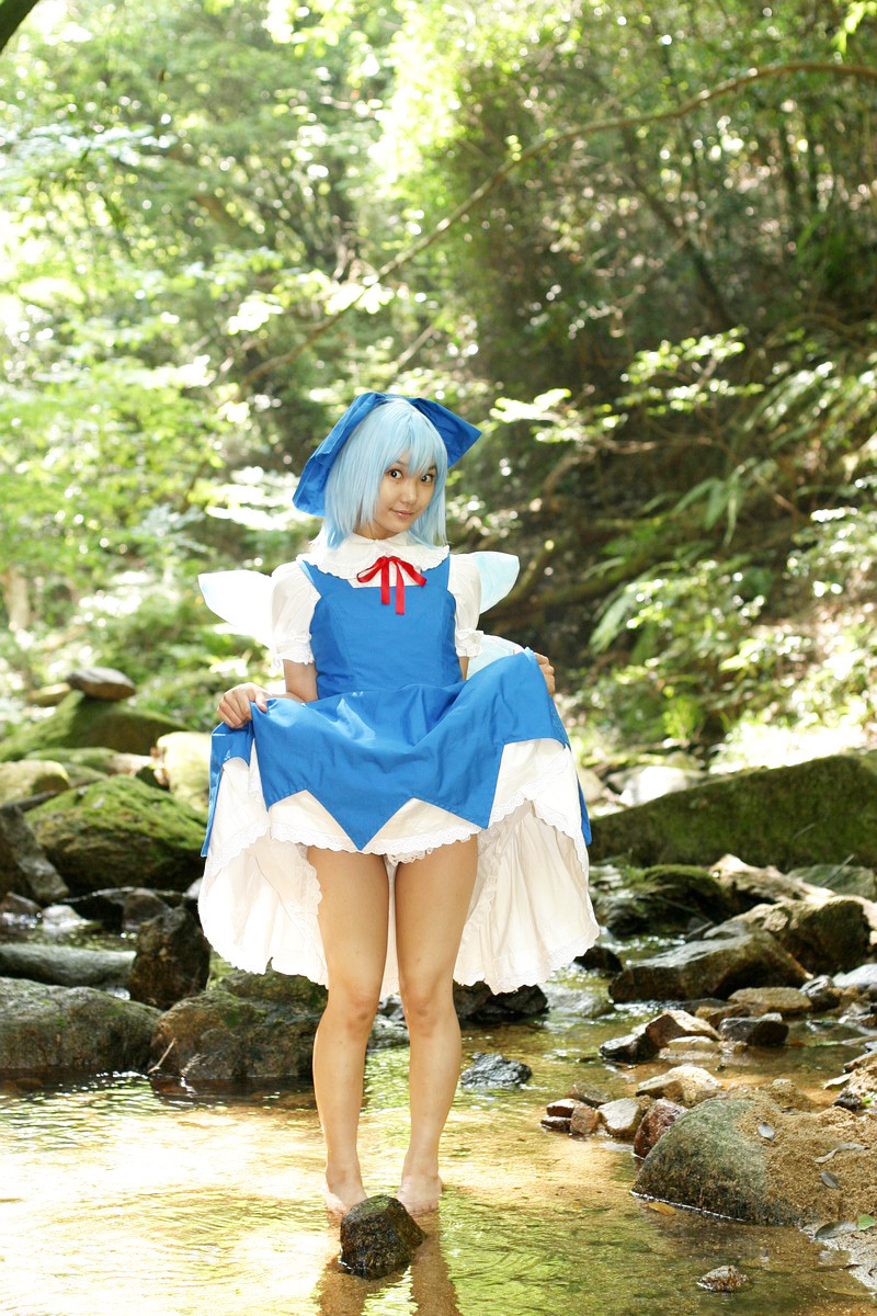 COS套图 c74 chilno 蓝裙游戏美女